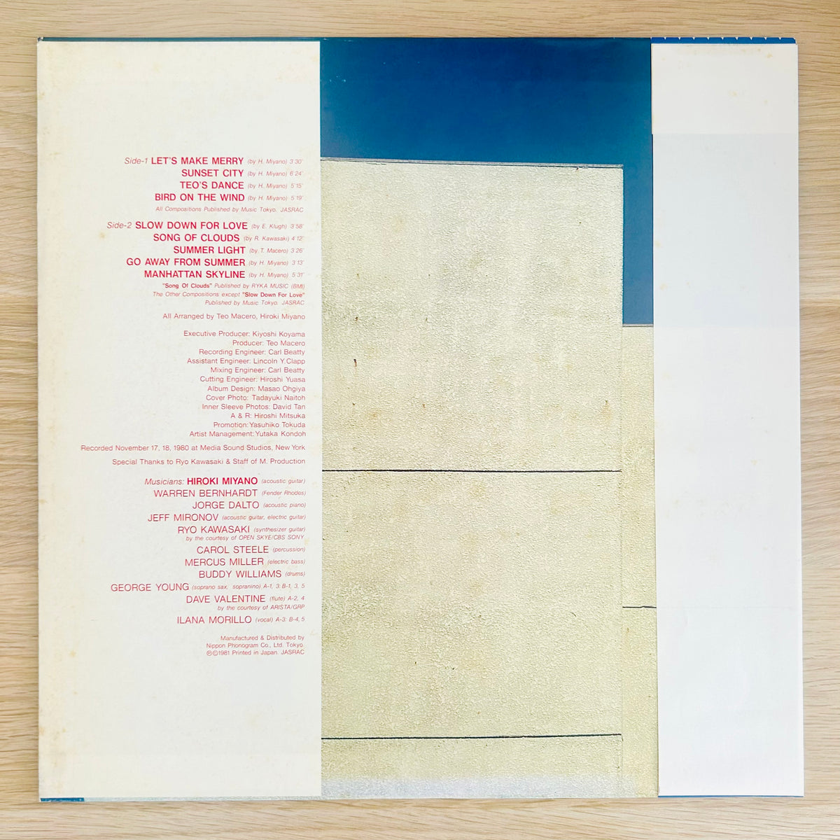 Hiroki Miyano/ Manhattan Skyline  (original 1981)