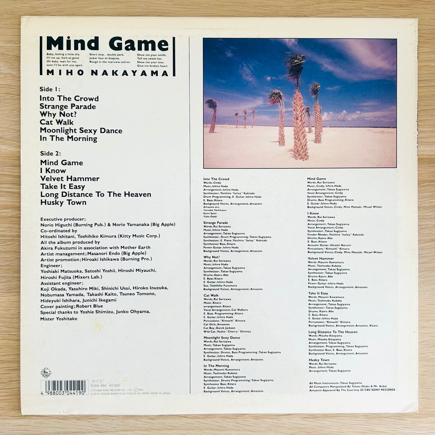 Miho Nakayama/ Mind Game  (original 1988)
