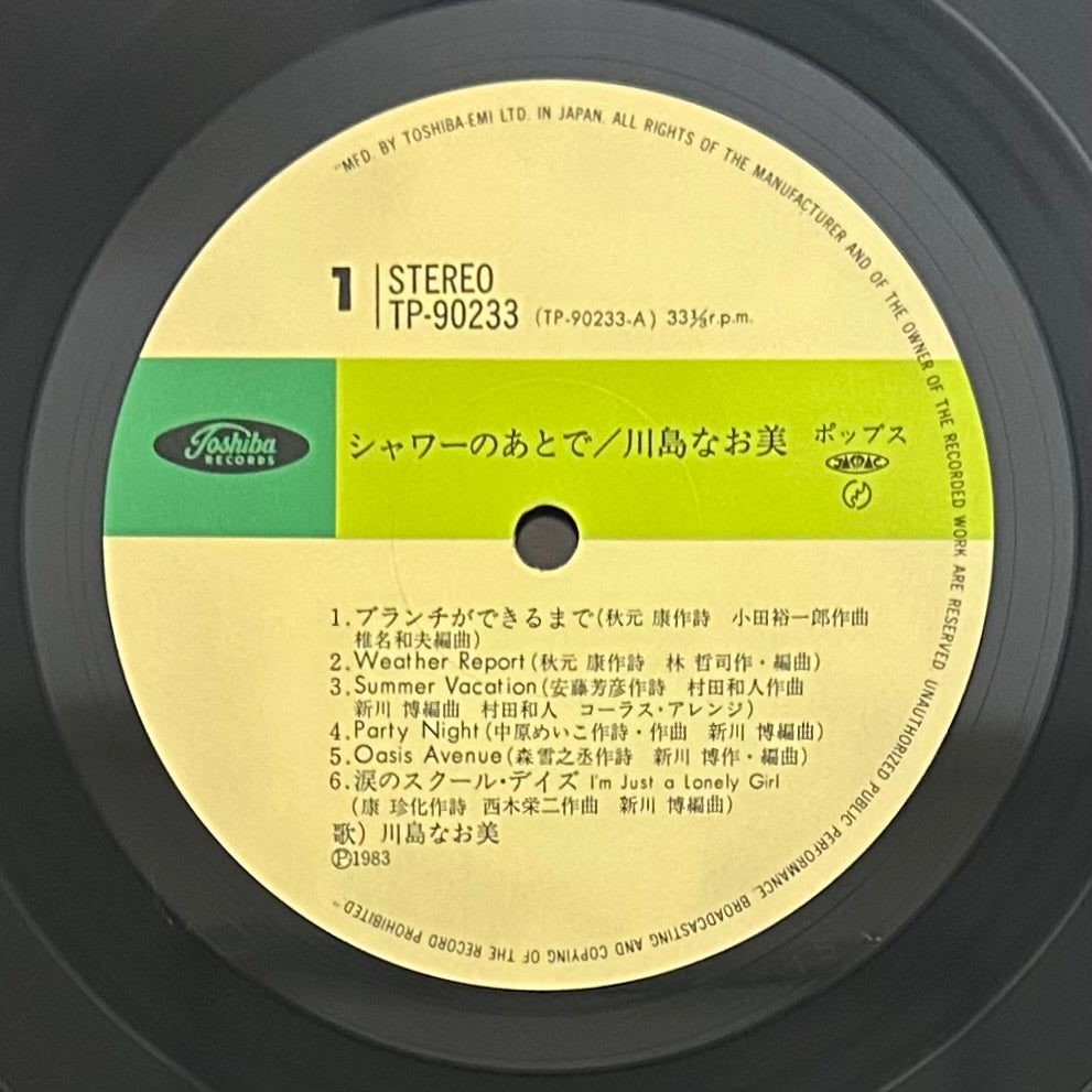 Naomi Kawashima/ After the Shower  (original 1983)