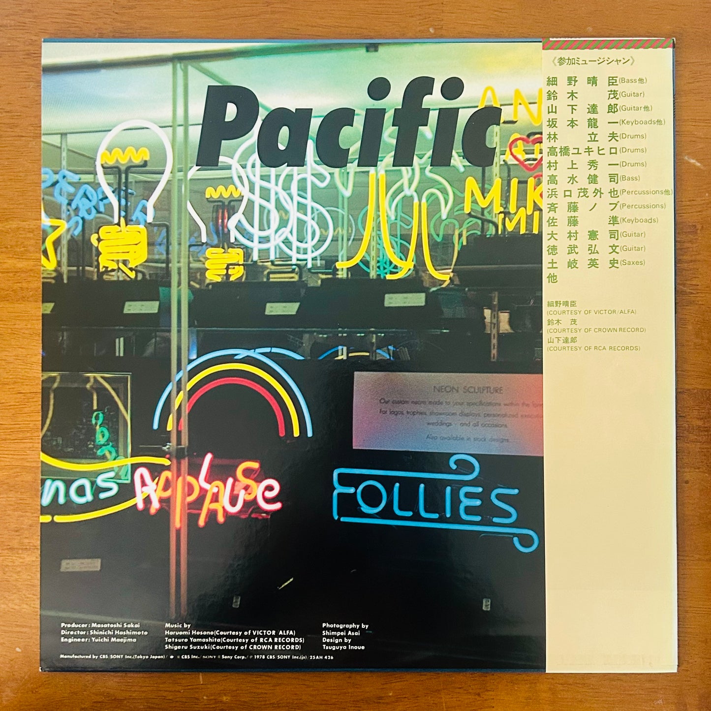 Haruomi Hosono, Shigeru Suzuki & Tatsuro Yamashita/ Pacific  (original 1978)
