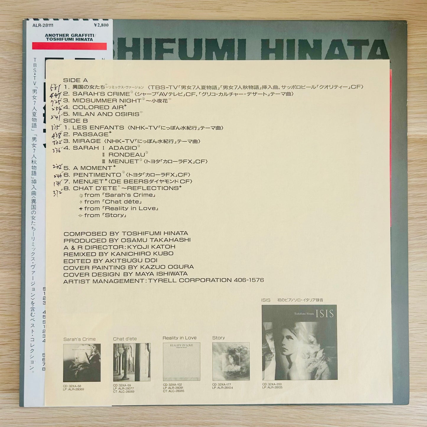 Toshifumi Hinata/ Another Graffiti  (promo 1988)