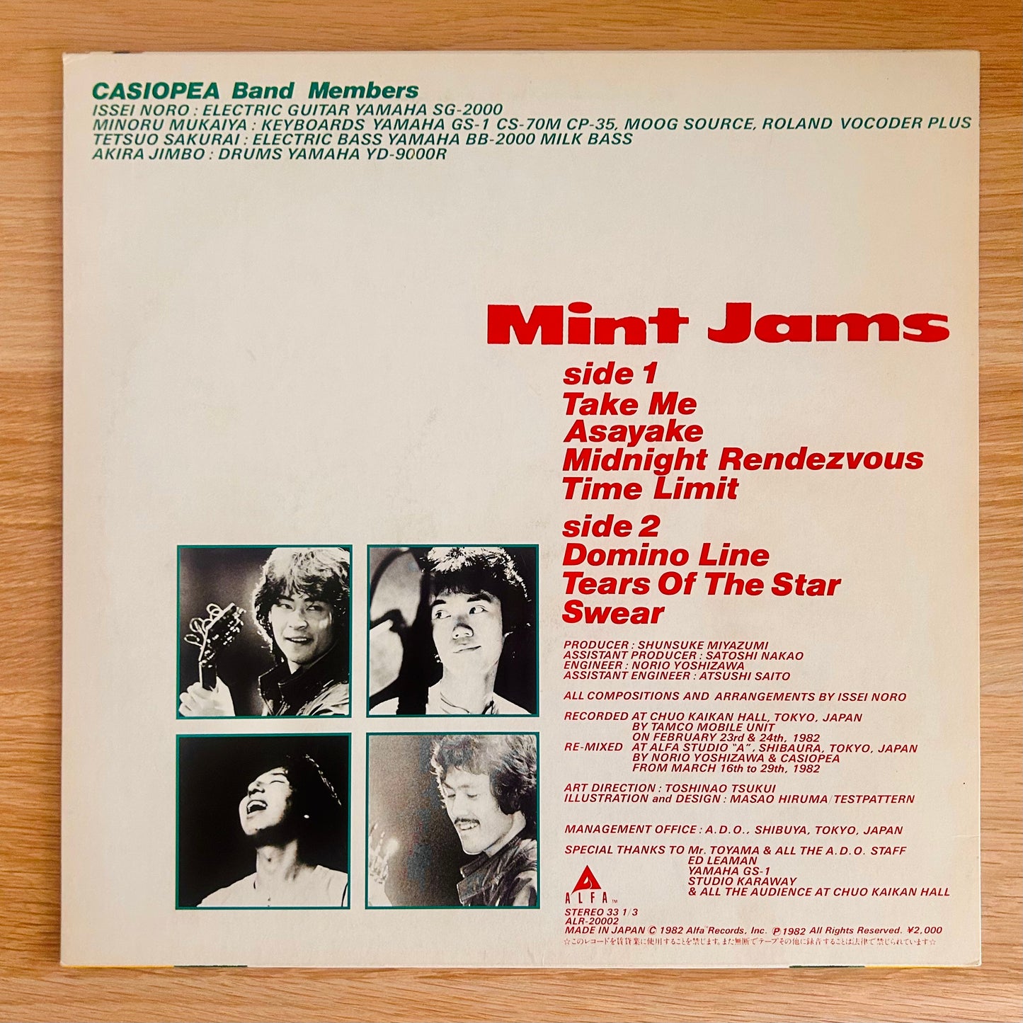 Casiopea/ Mint Jams（originalJapanPress1982）