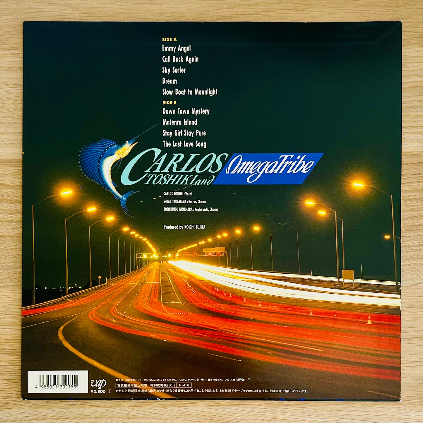 Carlos Toshiki & Omega Tribe/ Down Town Mystery Night Time Version  (original 1988)