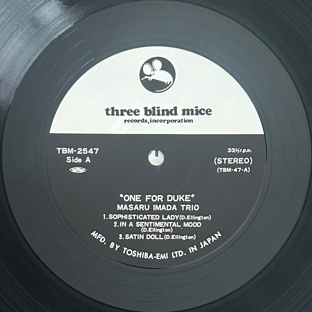 Masaru Imada Trio/ One For Duke  (Reissue 1978)