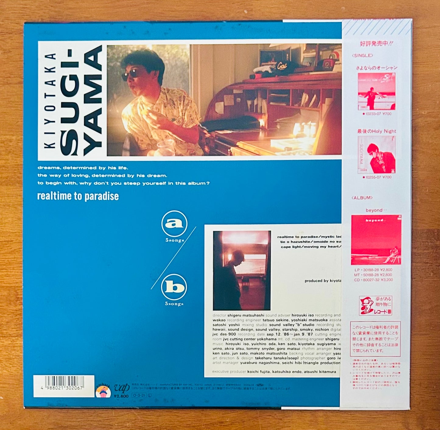 Kiyotaka Sugiyama/ Realtime to Paradise   (original 1987)