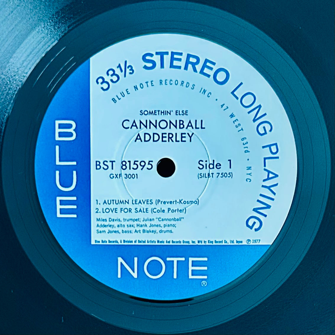 Cannonball Adderley/ Somethin' Else（JapanPress1977 Reissue）