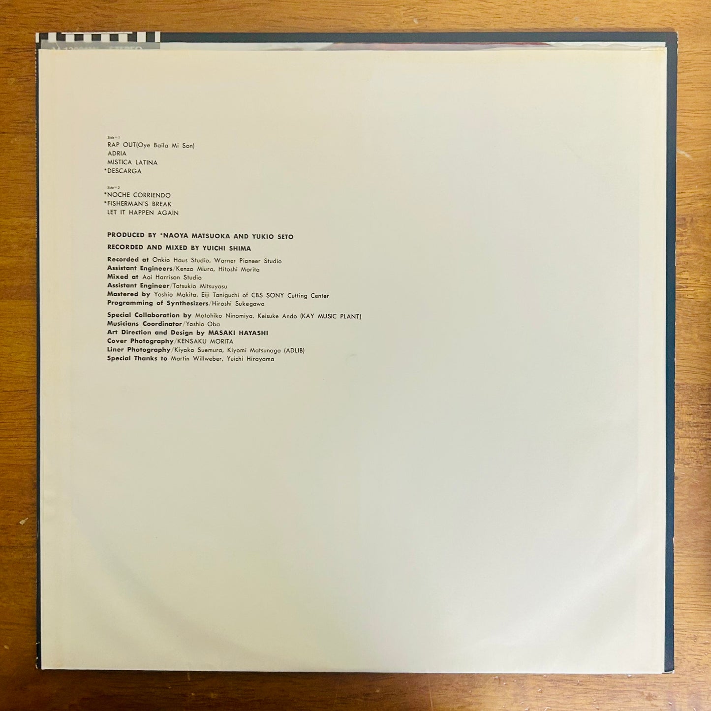 Naoya Matsuoka & Wesing / Son  (original 1980)