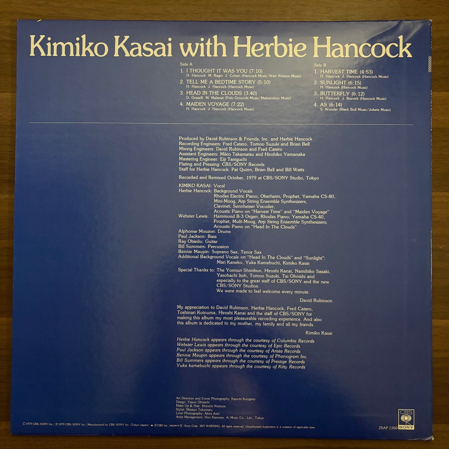 Kimiko Kasai /Butterfly  (original 1979)