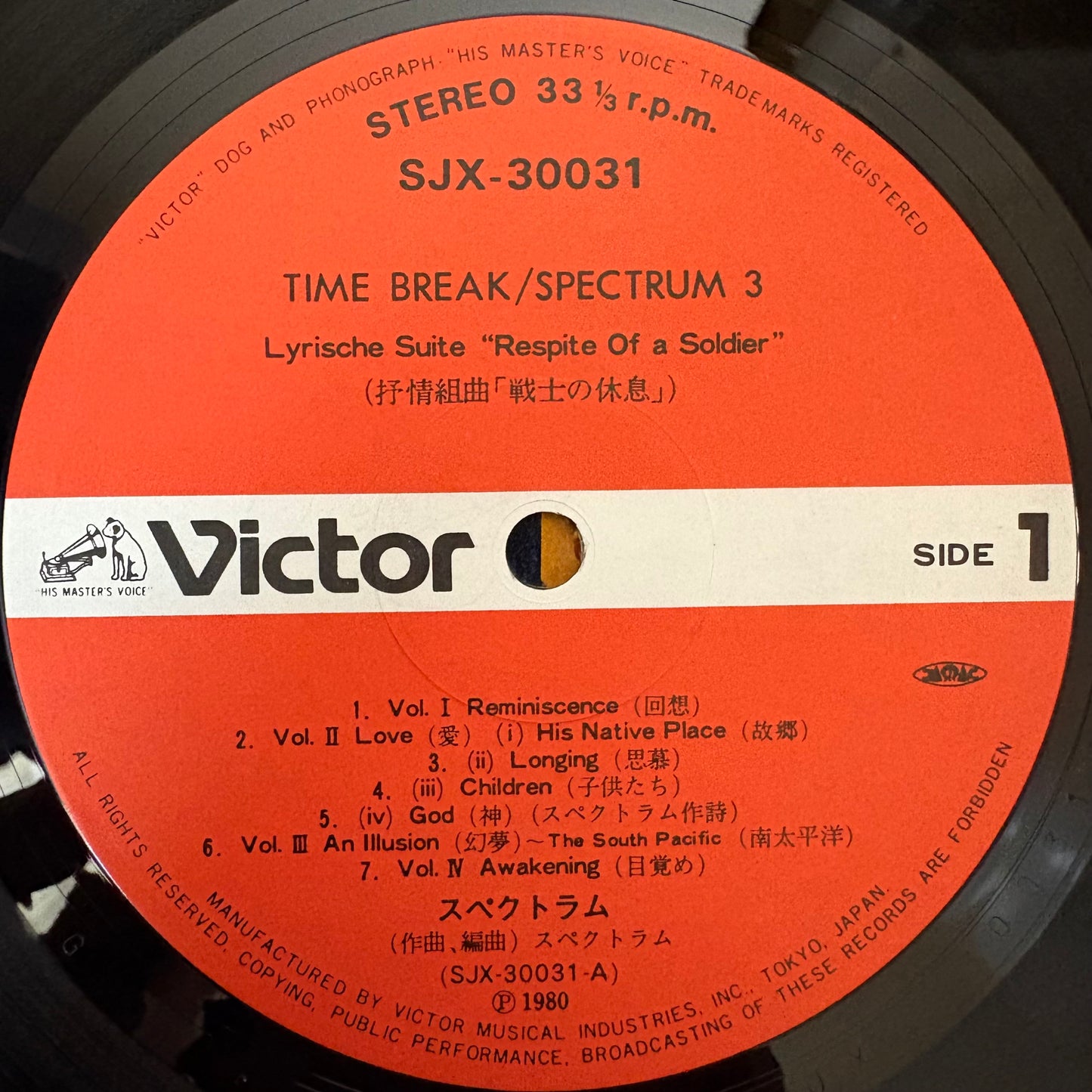 Spectrum/ Time Break  (original 1980)