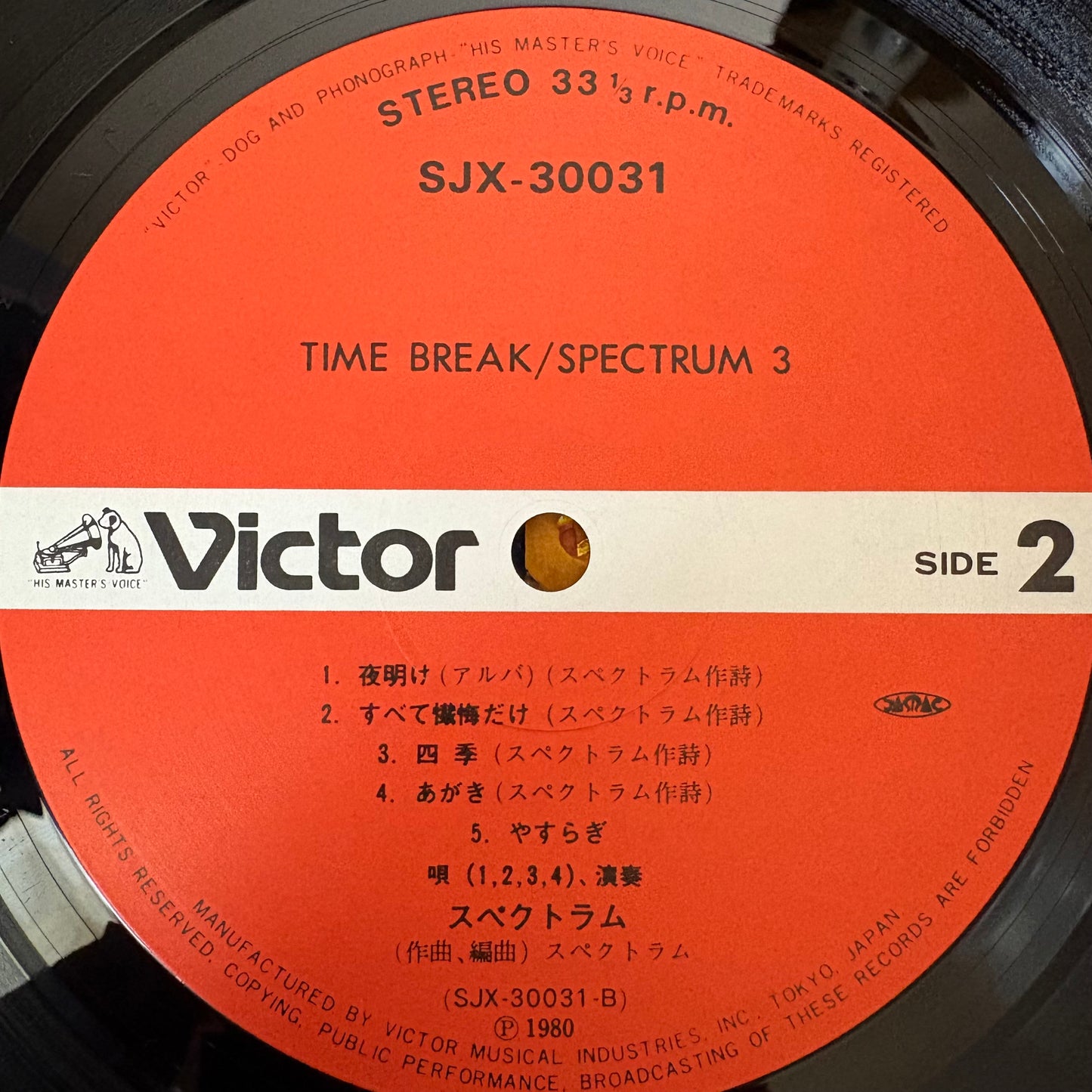 Spectrum/ Time Break  (original 1980)