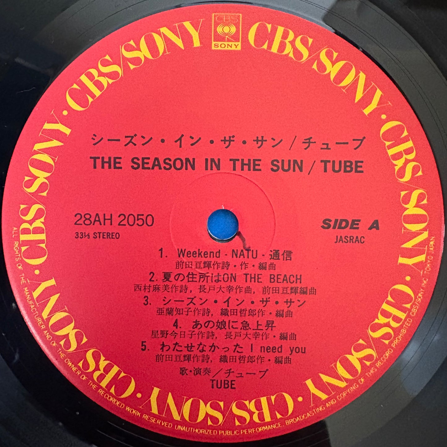 TUBE /The Season In The Sun  (original 1986)