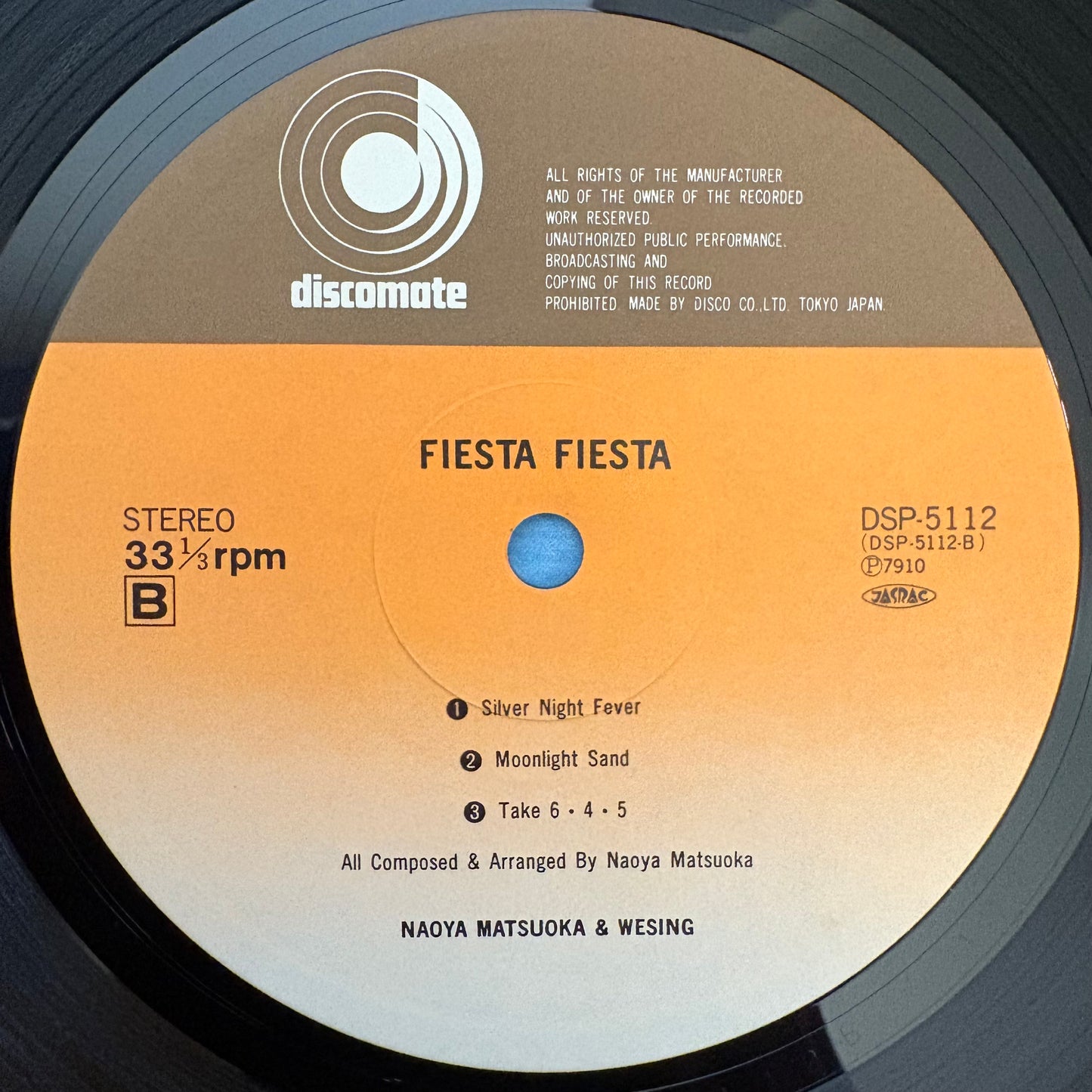 Naoya Matsuoka & Wesing / Fiesta Fiesta  (original 1979)