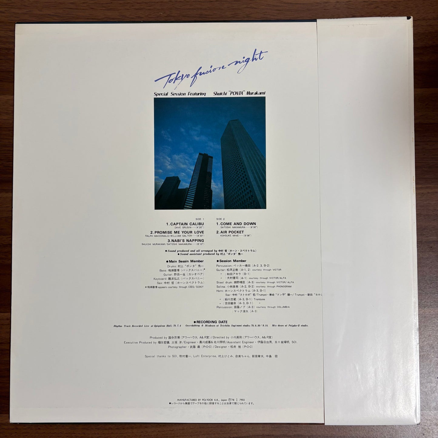 Shuichi “Ponta” Murakami / Tokyo Fusion Night  (original 1978)