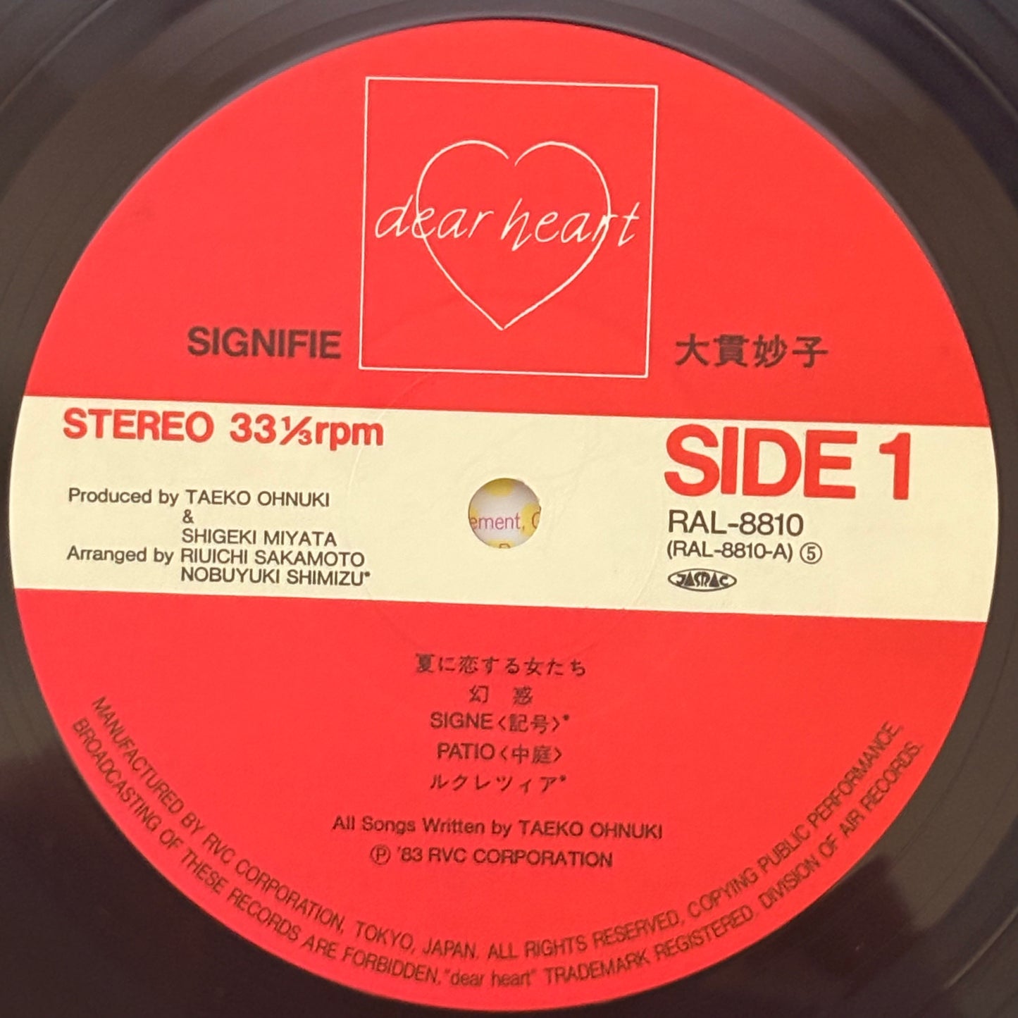 Taeko Ohnuki /Signifie（Original1983）