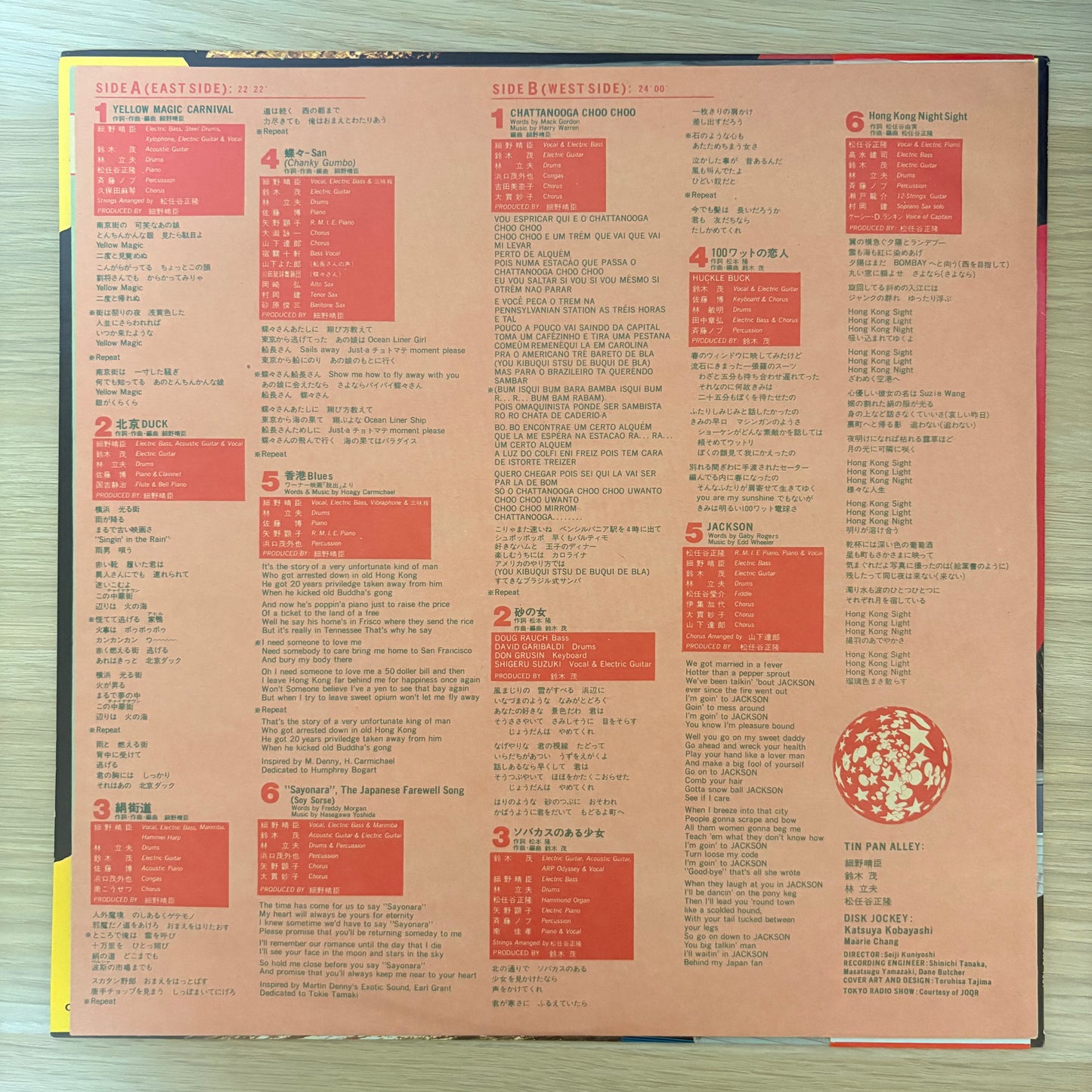 Tin Pan Alley /Yellow Magic Carnival - Tin Pan Alley Greatest Hits（Original1980）