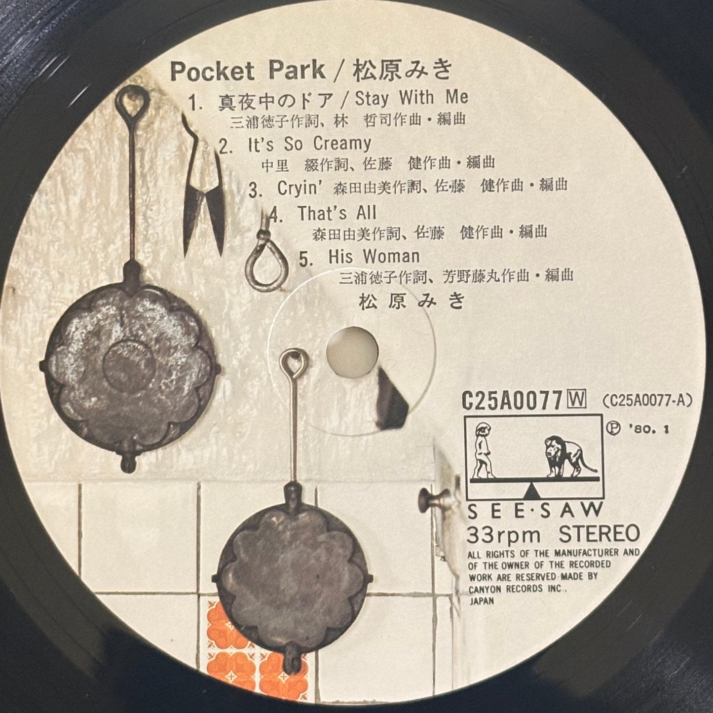 Miki Matsubara /Pocket Park（Original1980）