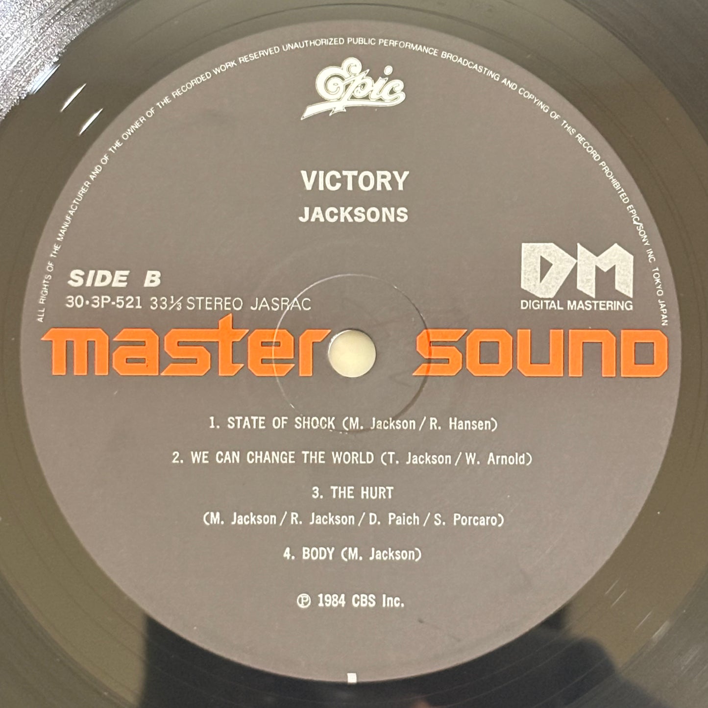 Jacksons /Victory (Original 1984 Japanese Master Sound Pressing)