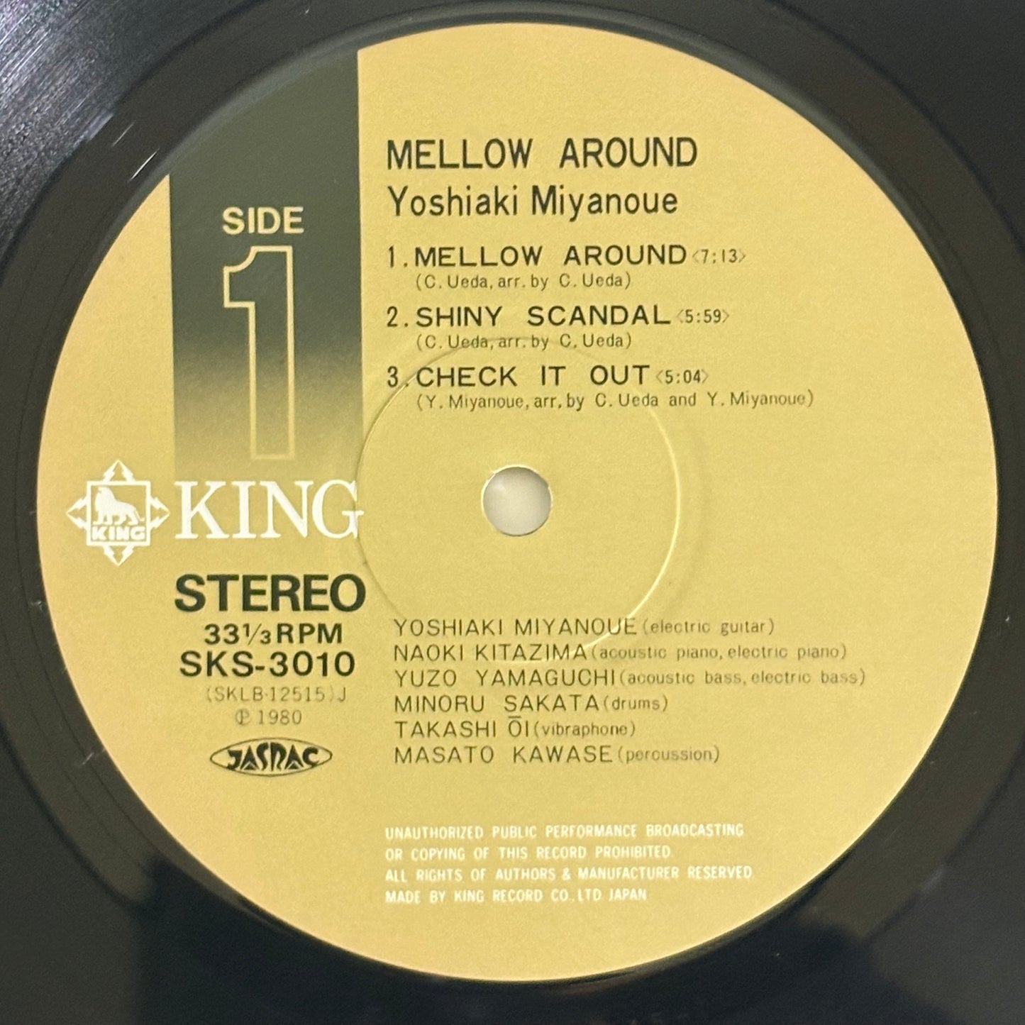 Yoshiaki Miyanoue / Mellow Around (Original 1980）