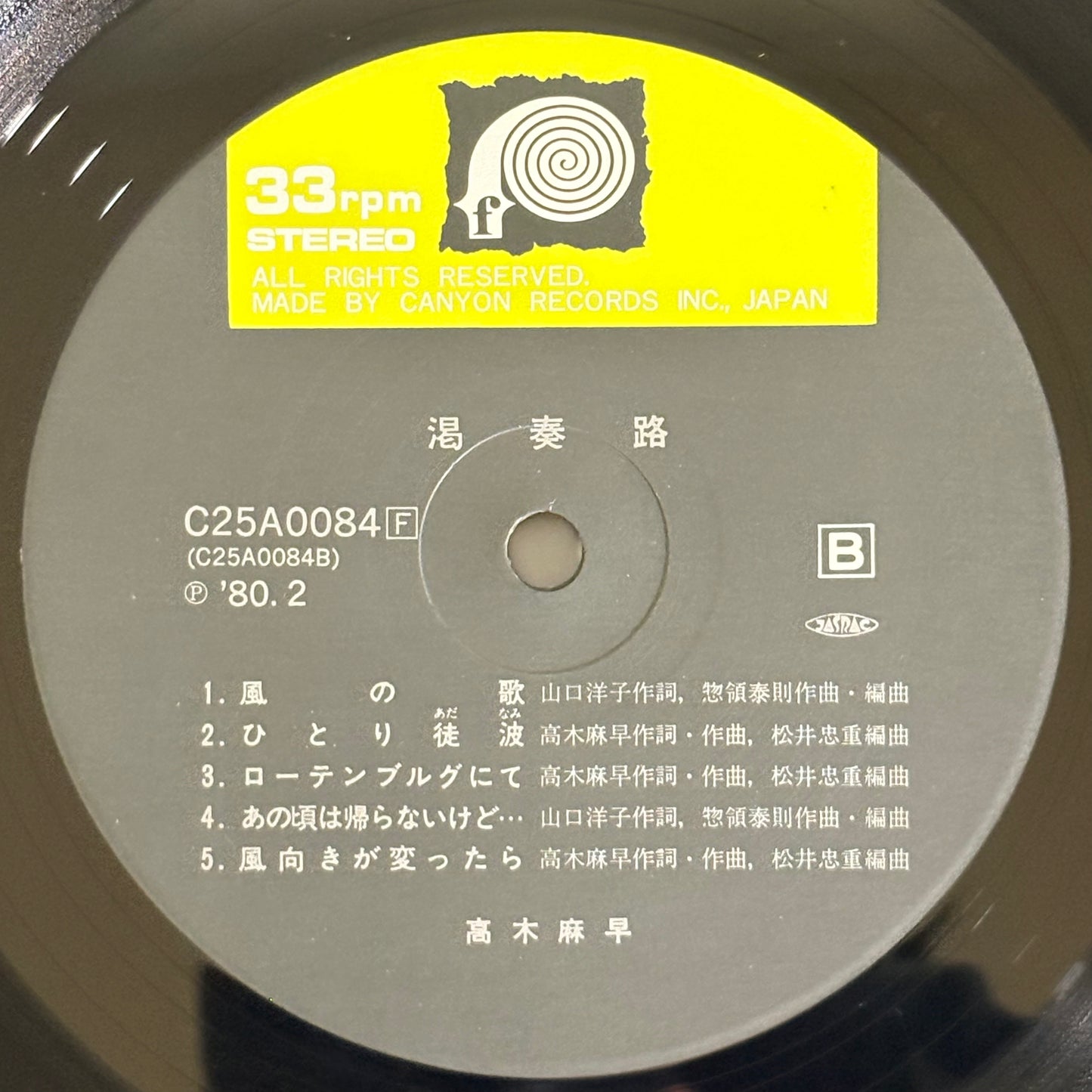 Masa Takagi / Kassouro（Original 1980）