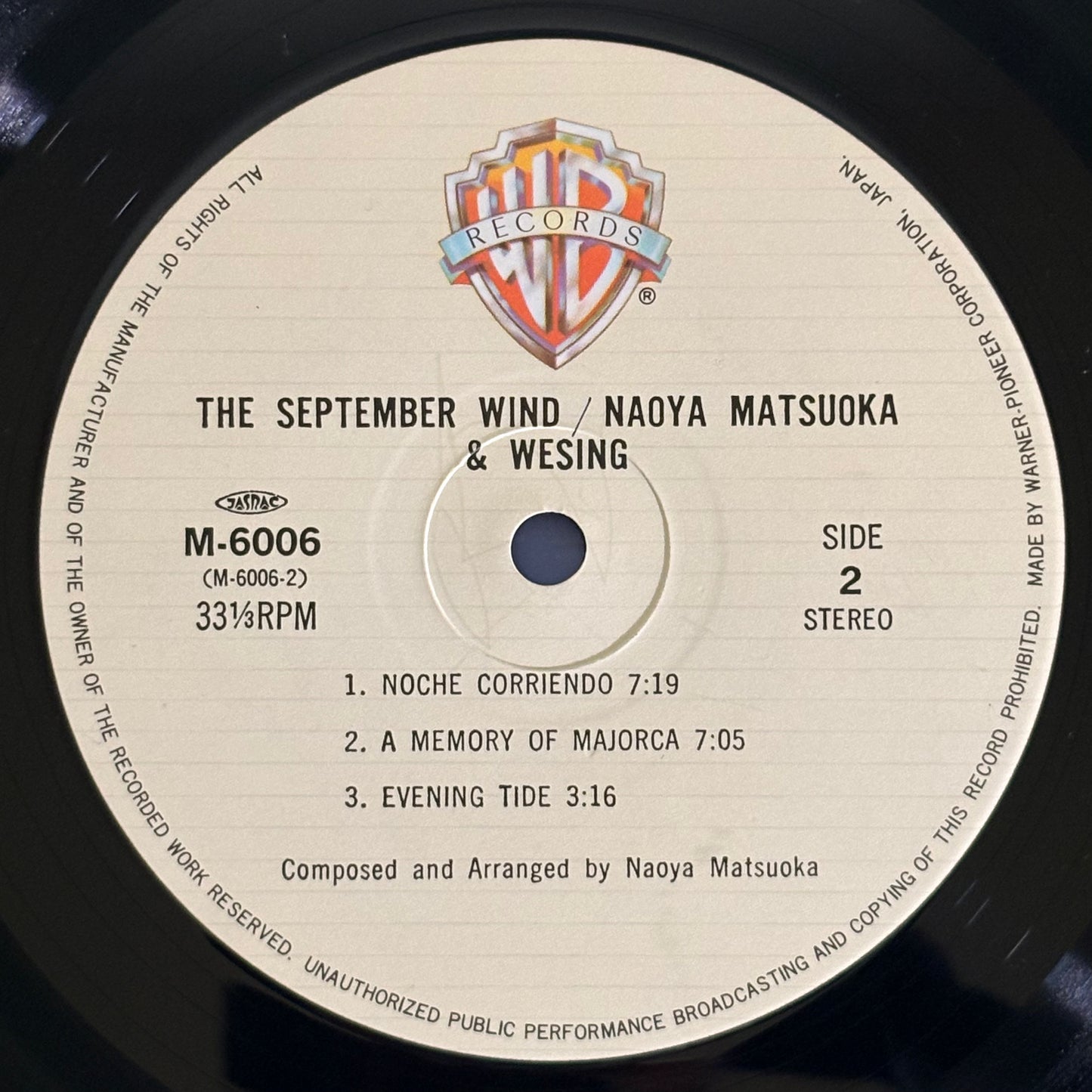 Naoya Matsuoka & Wesing / The September Wind（Original 1982）