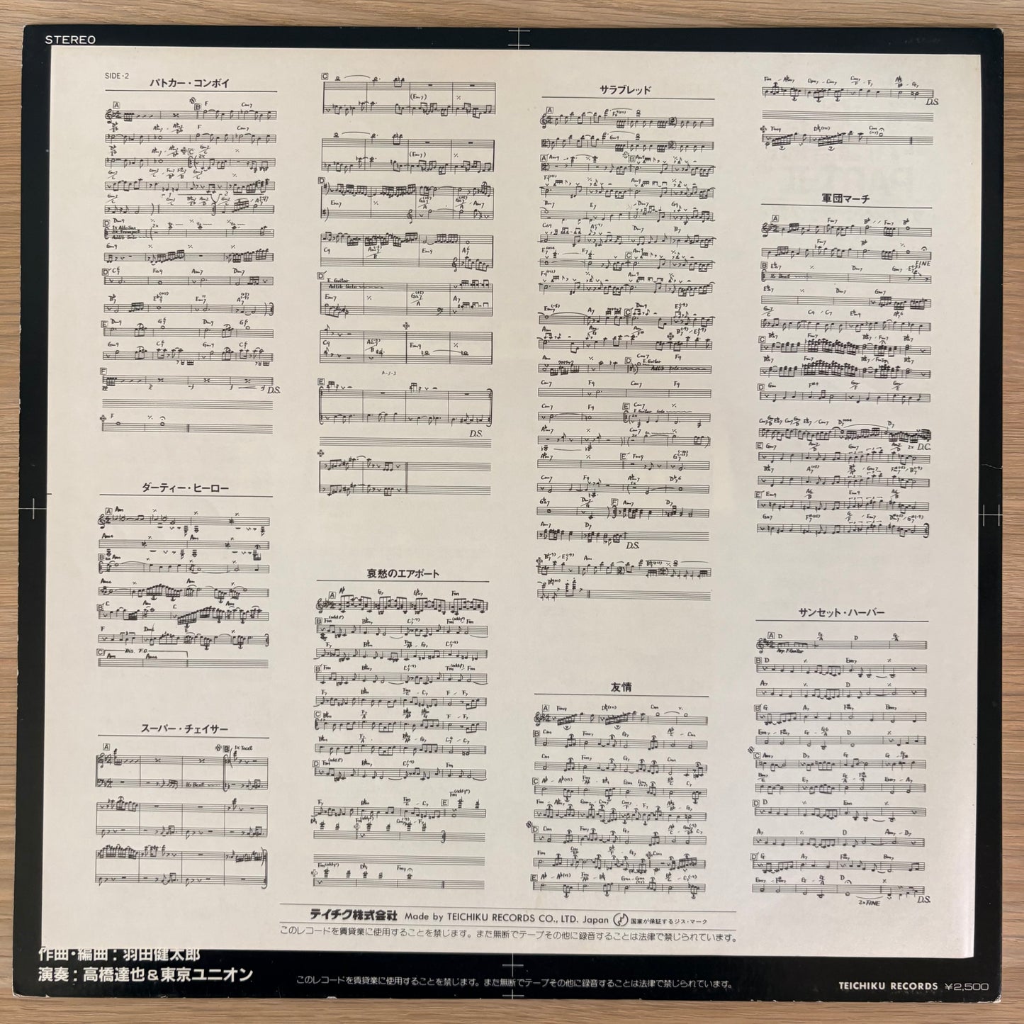 Tatsuya Takahashi & Tokyo Union / Seibu Keisatsu Part II（Original 1982）