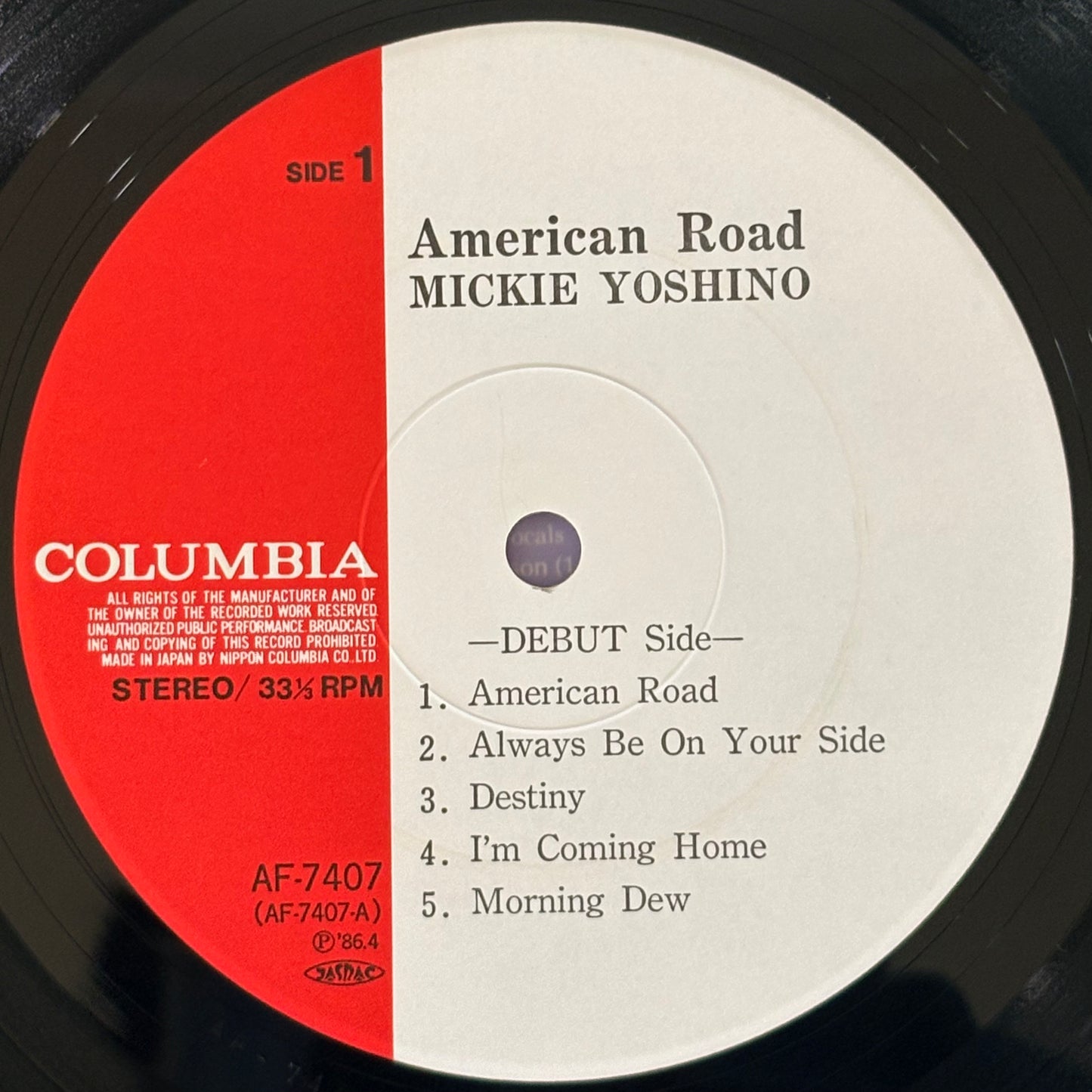 Mickie Yoshino / American Road（Original 1986）