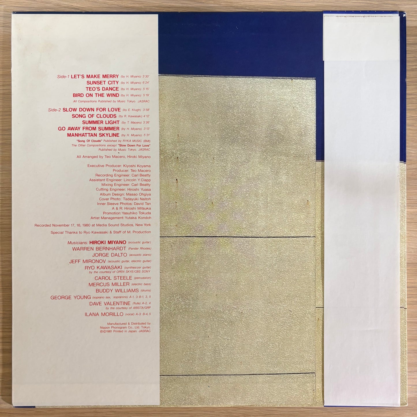 Hiroki Miyano/ Manhattan Skyline  (original 1981)