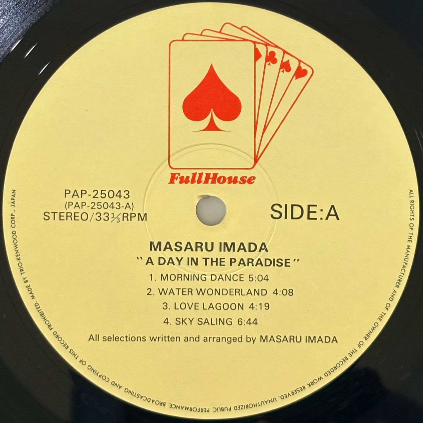 Masaru Imada / A Day in the Paradise（Original 1983 ）
