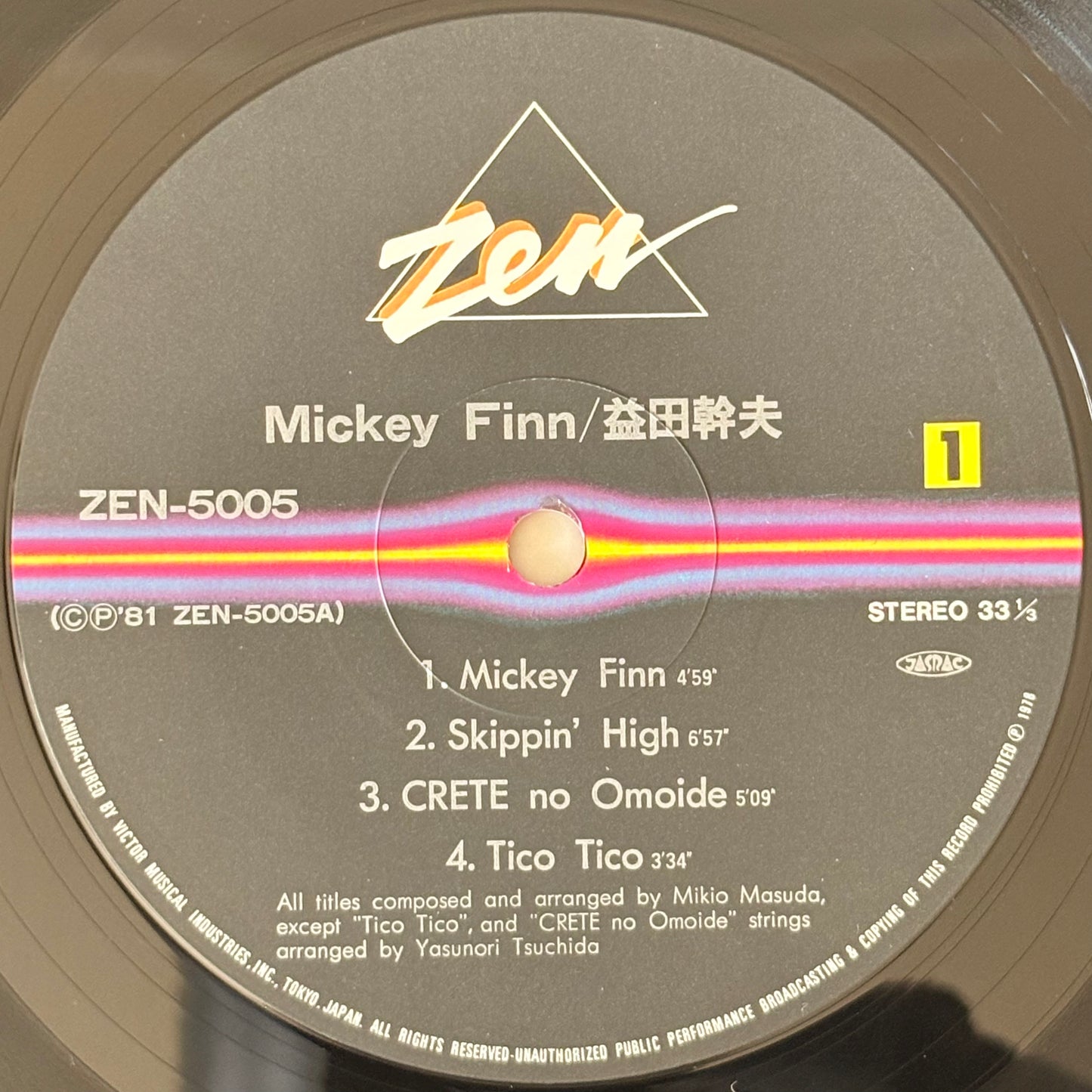 Mikio “Mickey” Masuda / Mickey Finn（Original 1981）